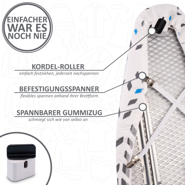 <br><strong>Hochwertiger Turbo Bügelbrettbezug</strong> – Bild 4