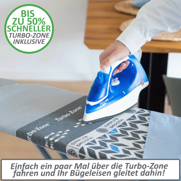 <br><strong>Hochwertiger Turbo Bügelbrettbezug</strong> – Bild 3